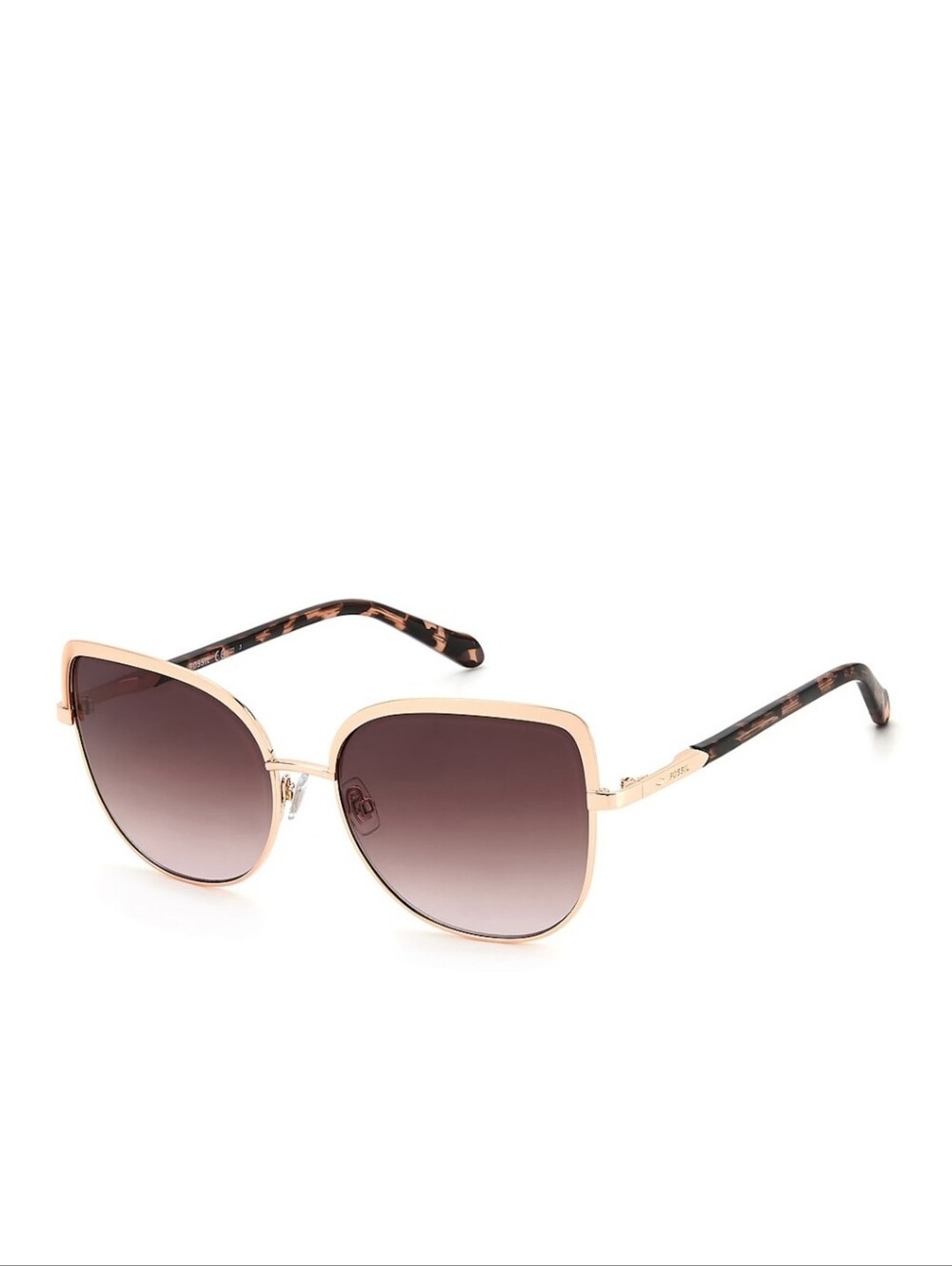 Fossil FOS 3126/G/S Women’s Gold Metal Cat Eye Sunglasses